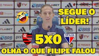 FILIPE LUÍS GAVE A CLASS AT THE PRESS CONFERENCE! FLAMENGO 5x0 FORTALEZA - FOLLOW THE LEADER!