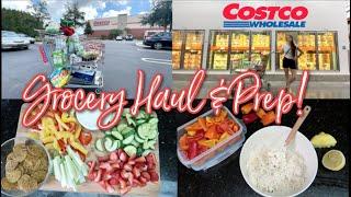 New Costco Grocery Haul & Food Prep! The Best I Could Do.  Pretty Good If You Ask Me. (With Prices)