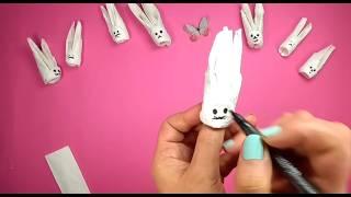 basteln zu Ostern - lustige Fingerpuppen- easy basteln-  DIY-  upcycling Idee- - Einfache Bastelidee