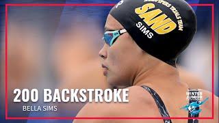 Bella Sims First in Women's 200 Backstroke | 2022 Speedo Winter Junior Championships West