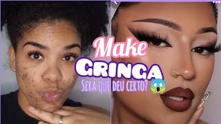 COMO FAZER MAKE GRINGA| Será que consegui!?