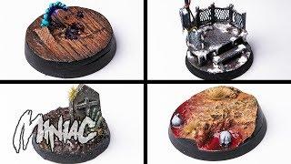 Four AWESOME Bases for your Minis!