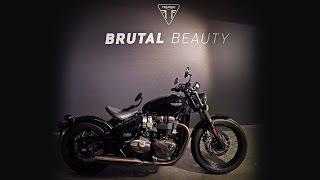 The All New Triumph Bonneville Bobber unveiled at our Brutal Beauty event