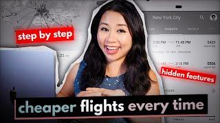 FIND THE CHEAPEST FLIGHTS ON GOOGLE FLIGHTS (STEP BY STEP) FOR 1ST TIMERS | Hidden Features & Tricks