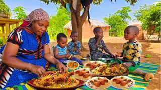 African Village life/cooking Village food Smokey Swahili Biryani to usher in new year 2025