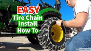 The EASY way to install Tire Chains for all tractors and vehicles