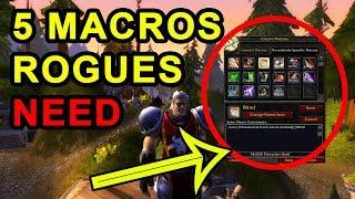 Top 5 Macros Every Rogue Needs in Classic WoW