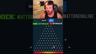 BIG Plinko Cashout! Subscribe for extra Luck!  #gambling #mattdrenaline  #twitch #gaming #funny