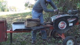 My DR Rapid Fire Log Splitter In Action