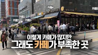 오피스 상권이 좋은 이유? 사람이 "바글바글" 하거든요.