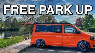 VAN LIFE UK: FREE Riverside WELSH PARK UP !