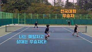 Tennis | 신인부 예탈자 vs 신인부 우승자 | 예탈 다음날 촬영