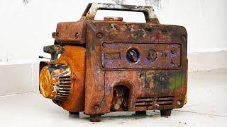 Restoration of old rusty household generators - Restore of generators 12v 24v 100v Japan dump