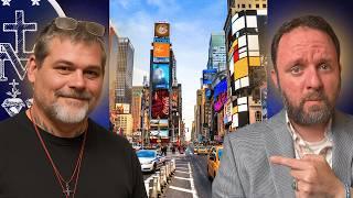He distributes Thousands of Miraculous Medals…Right in Time Square