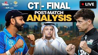 India vs New Zealand Final CT 2025 | LIVE  Post-Match Analysis | Rohit vs Santner