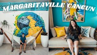 CANCUN VLOG | MARGARITAVILLE ADULTS ONLY ALL INCLUSIVE RESORT TOUR & REVIEW