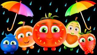  Funky Fruits and Veggies DISCO Party in The Rain! ️ | Baby Sensory Fun