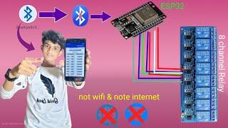 Home Automation using ESP32 Bluetooth control relay //ESP32 Samar Home /projects 2022