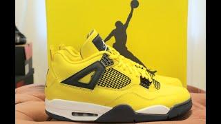 Air Jordan 4 Tour Yellow aka "Lightning" Unboxing & Review + Quick Look at Air Jordan 12 Utility