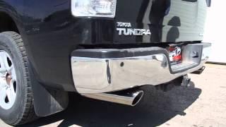 Toyota Tundra 5.7 Flowmaster Super 44 Custom Duals Exhaust Reving (hear the BEAST)