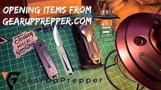 Opening items GEARUPPREPPER.COM D2 Gravity drop knife Retro Lantern Multi tool camping EDC prepping