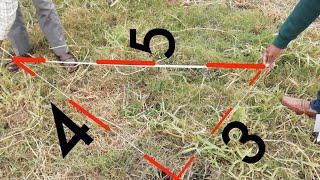 3-4-5 Method DIAGONAL CHECKING EASY METHODS FOR PLOT LAYOUT | 3-4-5 Techniques in Plot