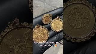 Centenario in bezel and more. 21.6k Mexican gold