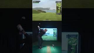 Home Golf Simulator iOS Software! SkyTrak 5.0! Pebble Beach Review #golf #golfsimulator #shorts