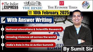 10 February 2025 | Editorial Discussion | AI Action Summit, R and D and Budget, Growing Violence