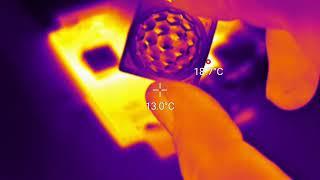 Looking at a PIR Lens in Thermal Spectrum