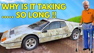 Barn Find Rare Ferrari 512BBi - The Problems With Doing a Nut and Bolt Restoration