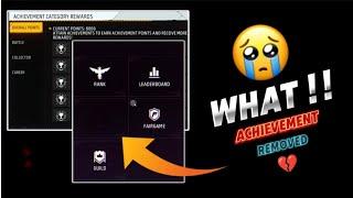 FINALLY FREE FIRE TOLD THE TRUTH ABOUT ACHIEVEMENT REMOVE ! ! 