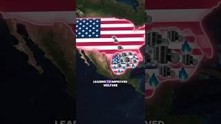 If the Gulf of Mexico became America’s backyard ! #us #map #mexico #cuba