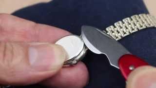 How to Open Watch Backs Using a Wenger Swiss Watch Case Opener Knife