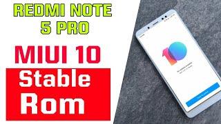 REDMI NOTE 5 PRO MIUI 10 STABLE ROM RELEASED DATE CONFIRMED