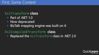 XslTransform vs XslCompiledTransform