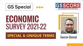 Economic Survey 2021-22 Special & Unique Terms By Gaurav Bansal