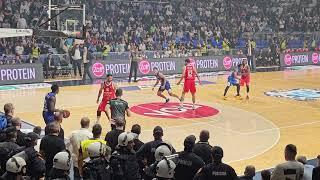 KK Buducnost KK Crvena Zvezda 73:75 poslednji napad