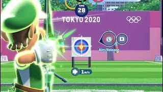 Mario & Sonic at the Olympic Games Tokyo 2020  | Archery | Luigi (Gameplay)