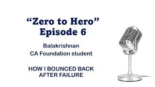 Interview with Balakrishna| Crash course student| CA Foundation Sep 24