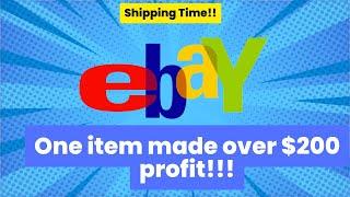 eBay Shipping...OVER $200 PROFIT ON ONE ITEM!!  CHECK IT OUT!!!