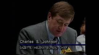 Montana US Senatorial Debate 1994, Conrad Burns and Charles Johnson, Alberta Blair Theatre Billings