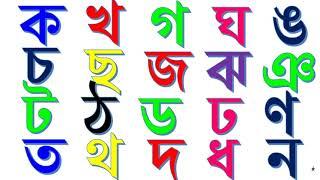 ক, খ, গ, ঘ, ঙ, চ, ছ, জ, ঝ, ঞ, ট, ঠ, ড, ঢ, ণ, ত, থ, দ, ধ, ন, প, ফ, ব, ভ, ম, য, র, ল, শ, ষ, স, হ, ড়