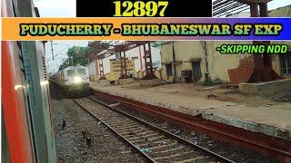 12897-PUDUCHERRY- BHUBANESWAR WEEKLY SF EXP SKIPPING NDD|| SRIHARI RAIL WORLD||