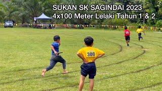 4x100 Meter Lelaki Tahun 1 & 2 | Sukan SK Sagindai Ranau 2023 | PART 2