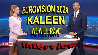 Kaleen Eurovision 2024 Austria in Late Night News We Will Rave English Subtitles