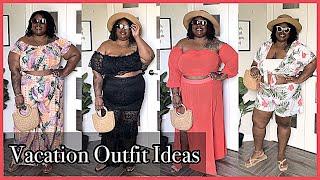 Plus Size VACATION Outfit Ideas 2023 | Comfortable 2 Piece Sets Lookbook | Plus Size Try On Haul