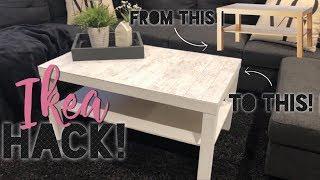 DIY FARMHOUSE TABLE || IKEA HACKS || IKEA LACK TABLE HACK