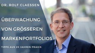  Überwachung größerer Markenportfolios: Tipps aus der Praxis #rolfclaessen