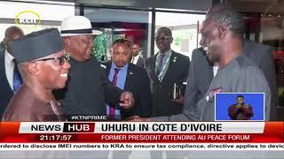 Former president Uhuru Kenyatta attends AU peace forum in Cote D'ivoire